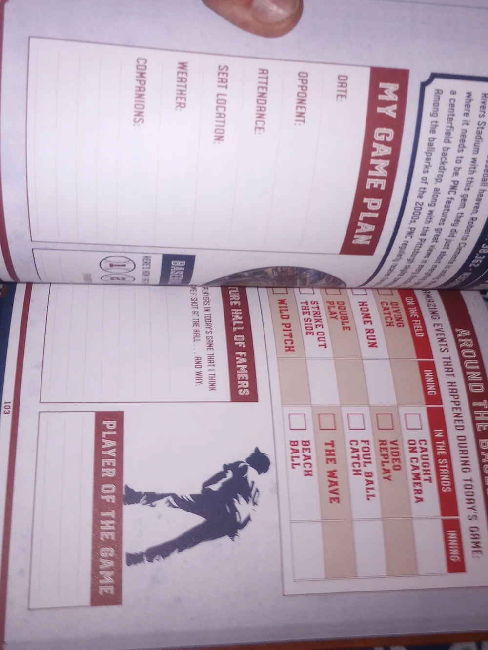 The Ballpark Bucket List Leather Journal - New
